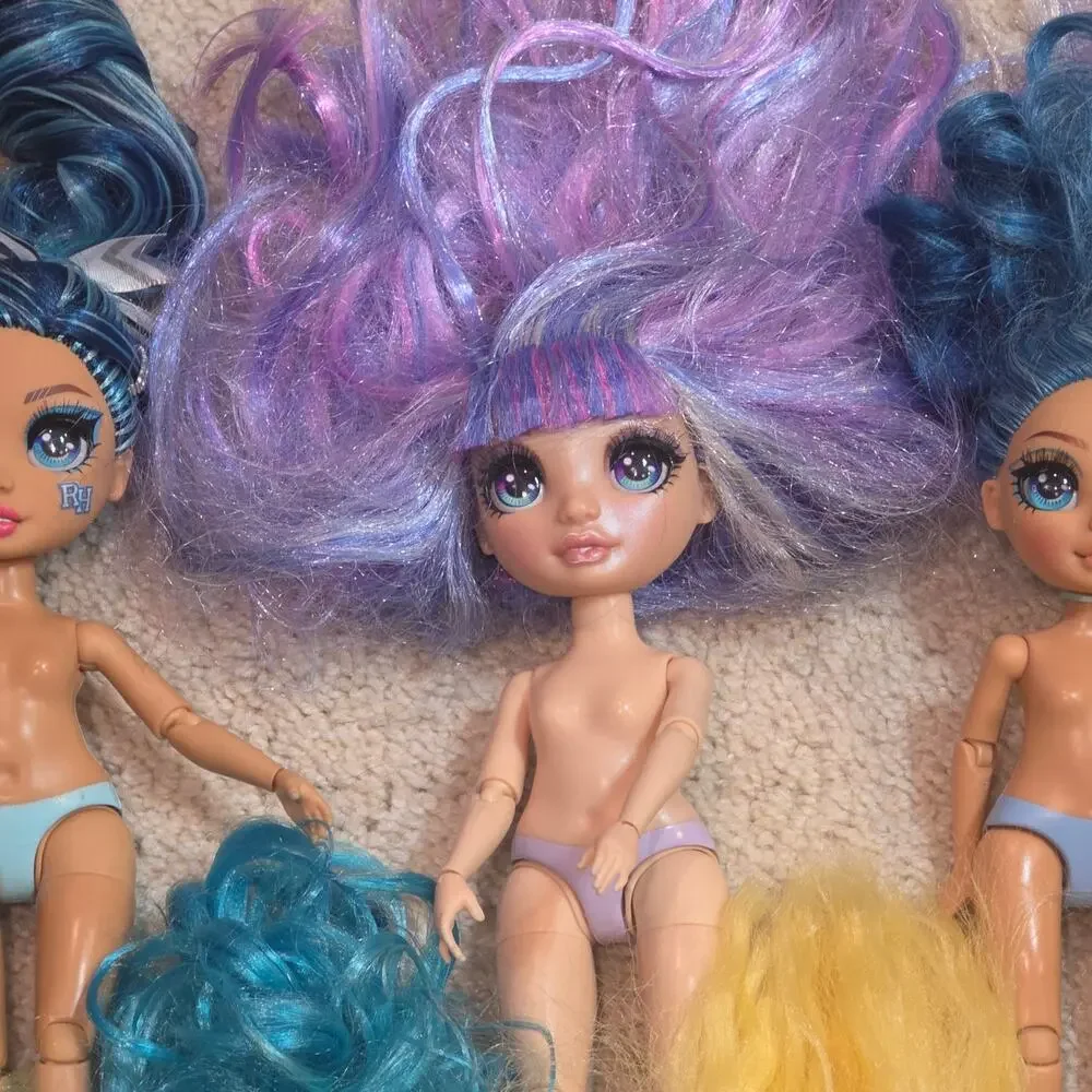 Lot of 8 Rainbow High & Shadow High Dolls - Multi-Color Hair / Articulated